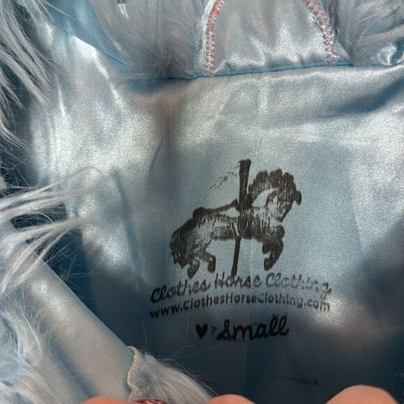 Taylor Swift “Lavender Haze” Inspired Shaggy Blue Jacket. Size Small. - Picture 4 of 7